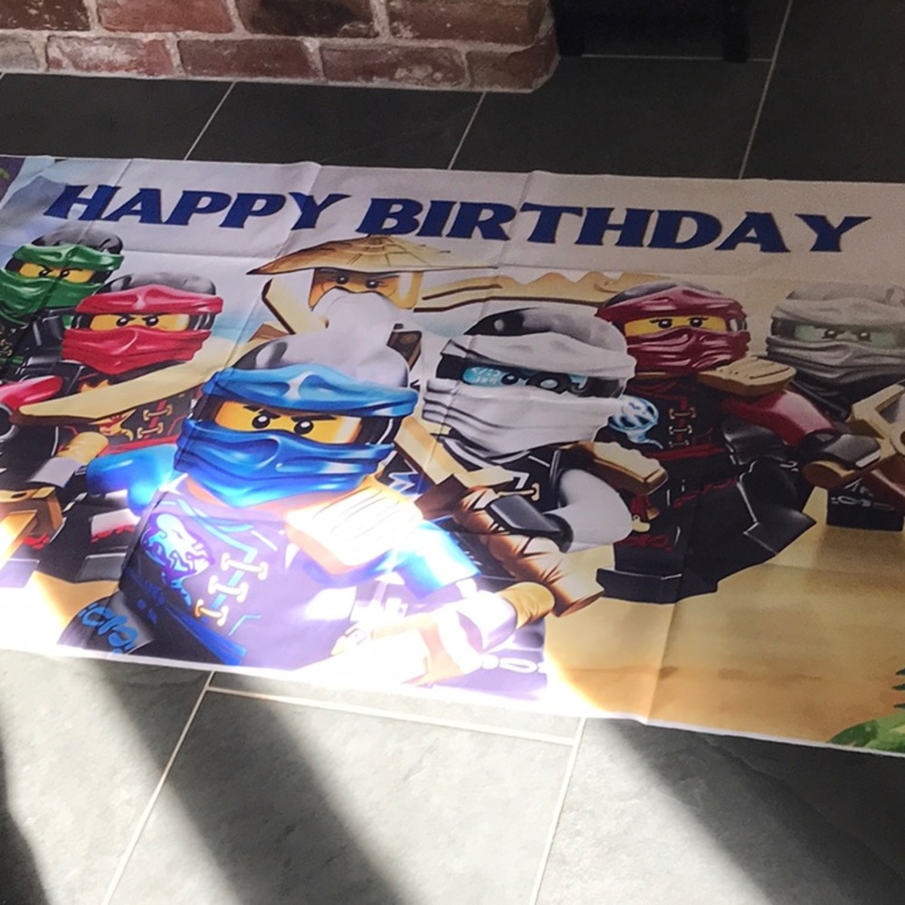 Lego Ninjago happy birthday party set